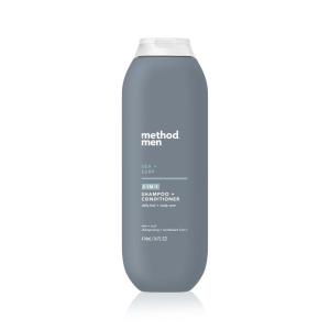 Method Men 2-in-1 Shampoo and Conditioner, Sea + Surf – Cleans and Conditions with Argan and Jojoba Oil – Made without Parabens – 14 oz(14 Ounce (Pack of 1))
