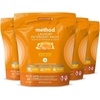 Method Laundry Detergent Packs; Ginger Mango Scent; Stain Remover Solution that Works in Hot & Cold Water; 42 Packs per Bag; 4 Pack (168 Loads); Packaging May Vary(Ginger Mango)