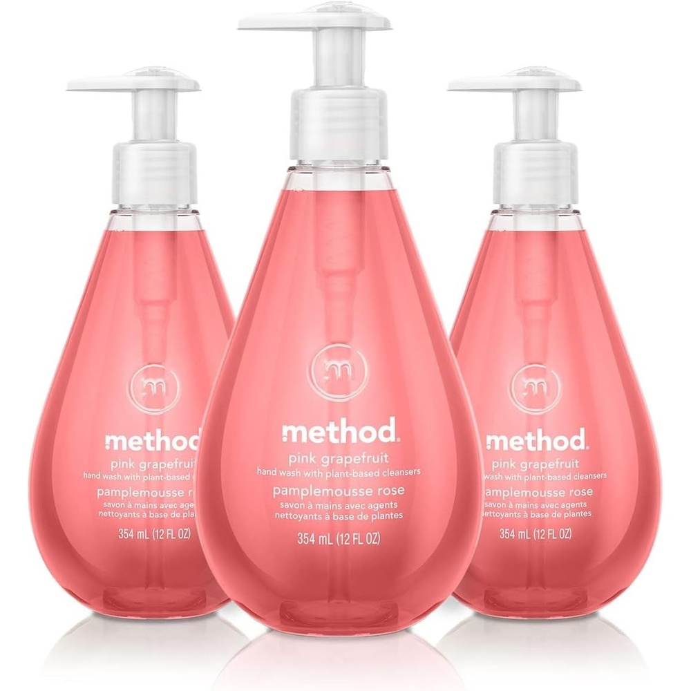 image:imageMethod Gel Hand Soap Pink Grapefruit 12 ounce Pack of 3